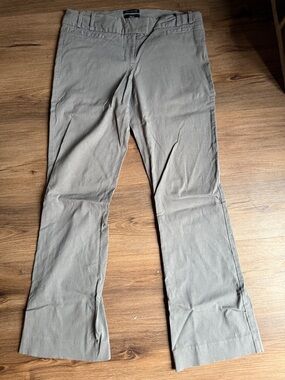 The Limited Women's Light Gray Straight-Leg Trousers